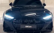 Карбоновая губа переднего бампера для Audi RS7