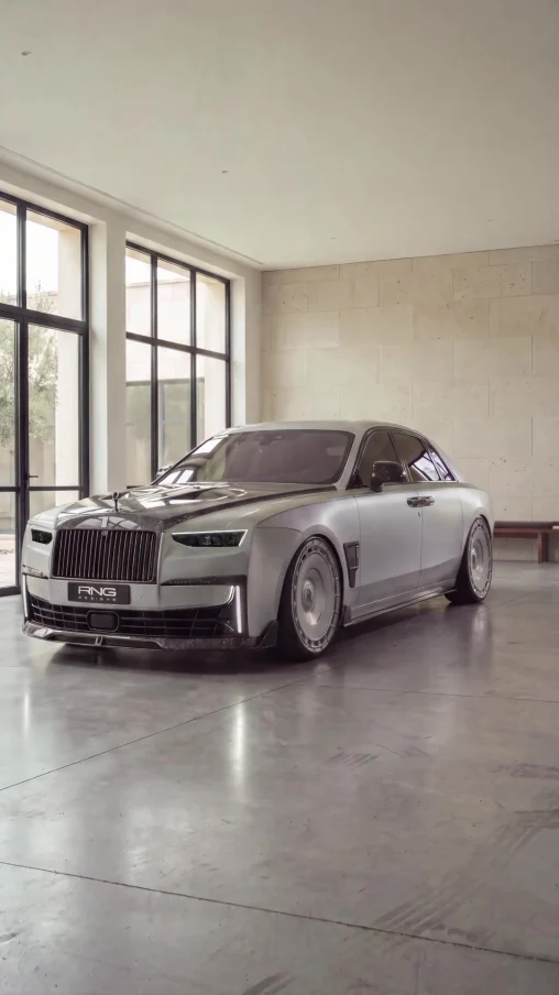 Карбоновый сплиттер бампера для Rolls-Royce Ghost