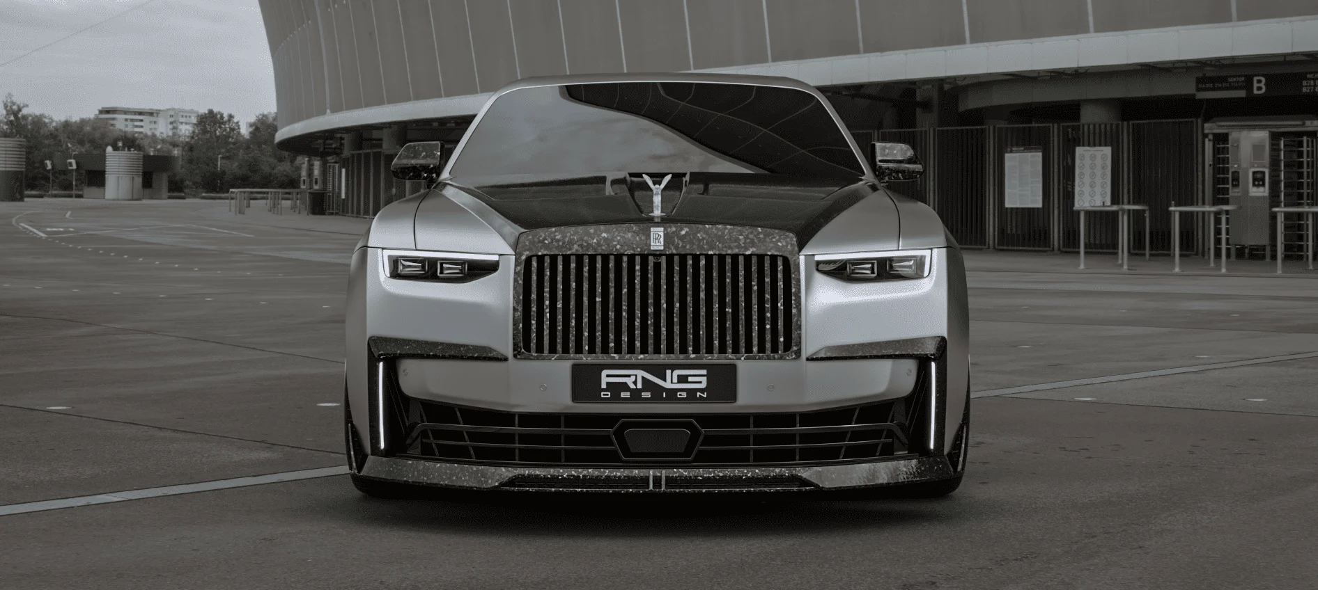 Карбоновый сплиттер бампера для Rolls-Royce Ghost