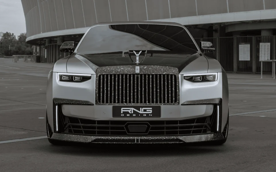 Карбоновый сплиттер бампера для Rolls-Royce Ghost