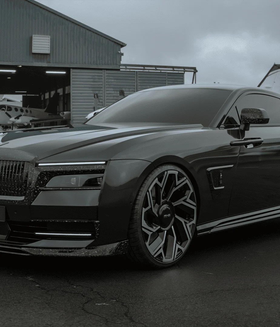 Обвес на Rolls-Royce Spectre из кованого карбона: новая форма роскоши от RNG Design