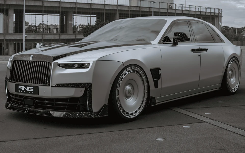Карбоновый сплиттер бампера для Rolls-Royce Ghost