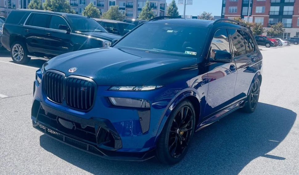 Губа переднего бампера для BMW X7 LCI