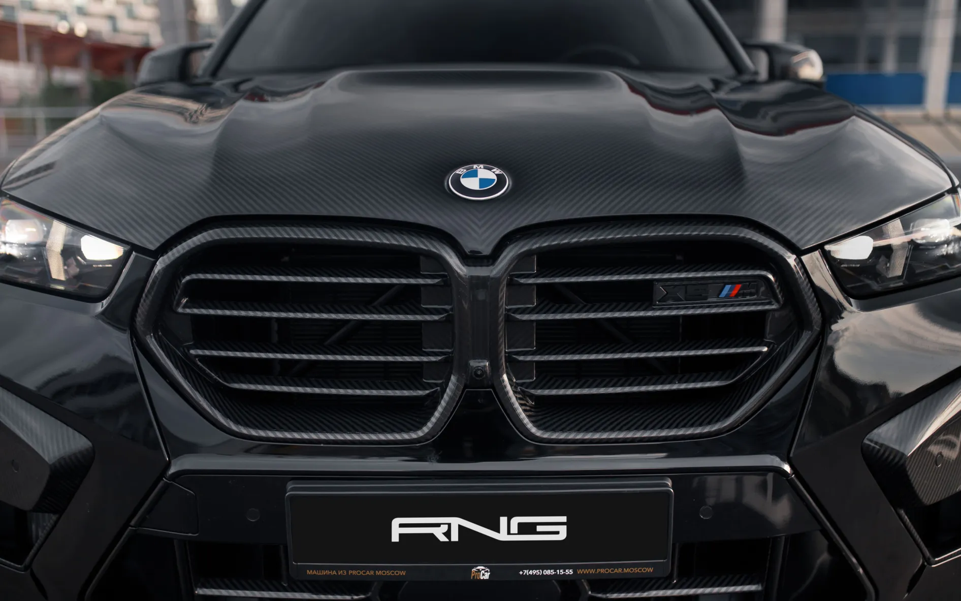 Карбоновая решетка радиатора для BMW X5M Competition LCI