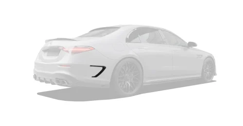 Карбоновые вставки в задний бампер для Mercedes-Benz S63 W223