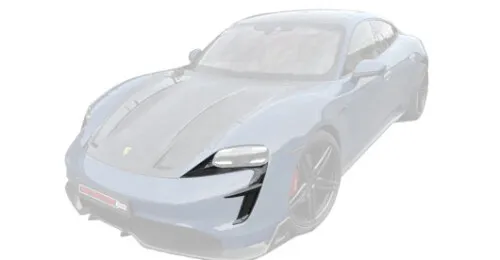 Карбоновые вставки в воздуховоды для Porsche Taycan