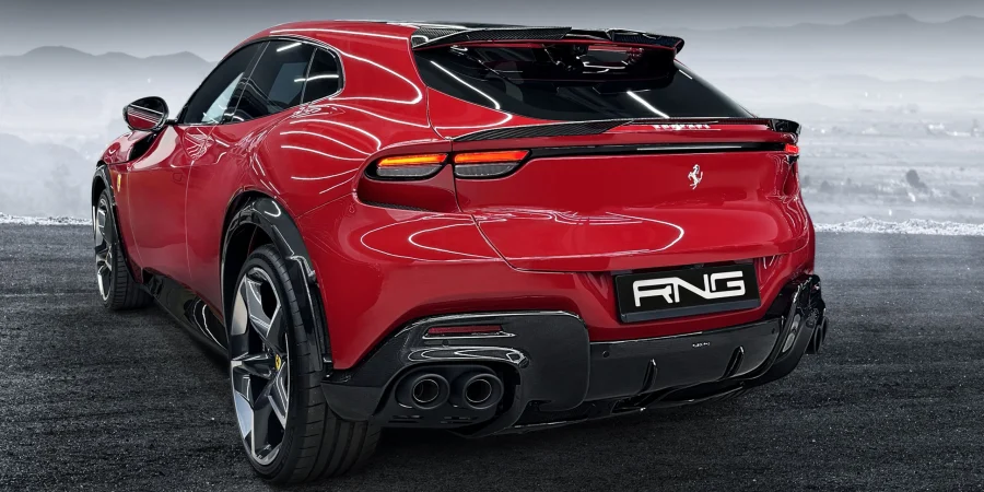 Роскошный Ferrari Purosangue с карбоновыми спойлерами от RNG Design