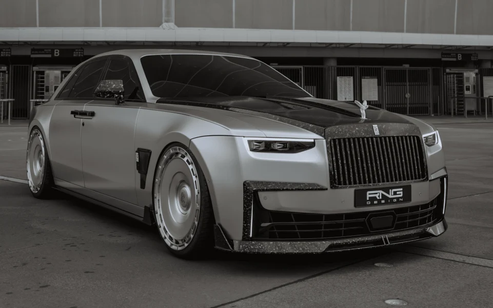 Карбоновый сплиттер бампера для Rolls-Royce Ghost