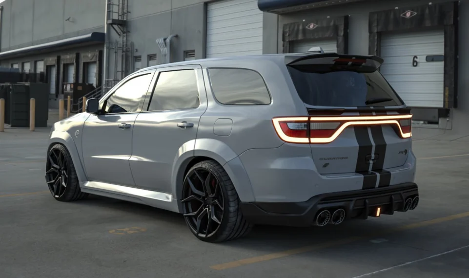 Диффузор с насадками и стоп-сигналом для Dodge Durango