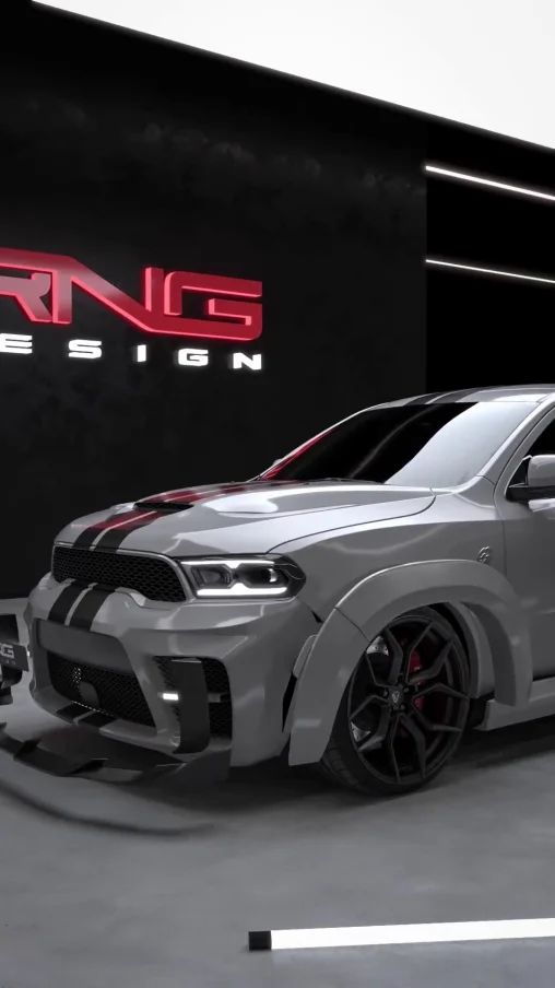 Диффузор с насадками и стоп-сигналом для Dodge Durango