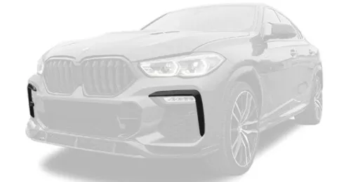 Карбоновые вставки в передний бампер для BMW X6 G06