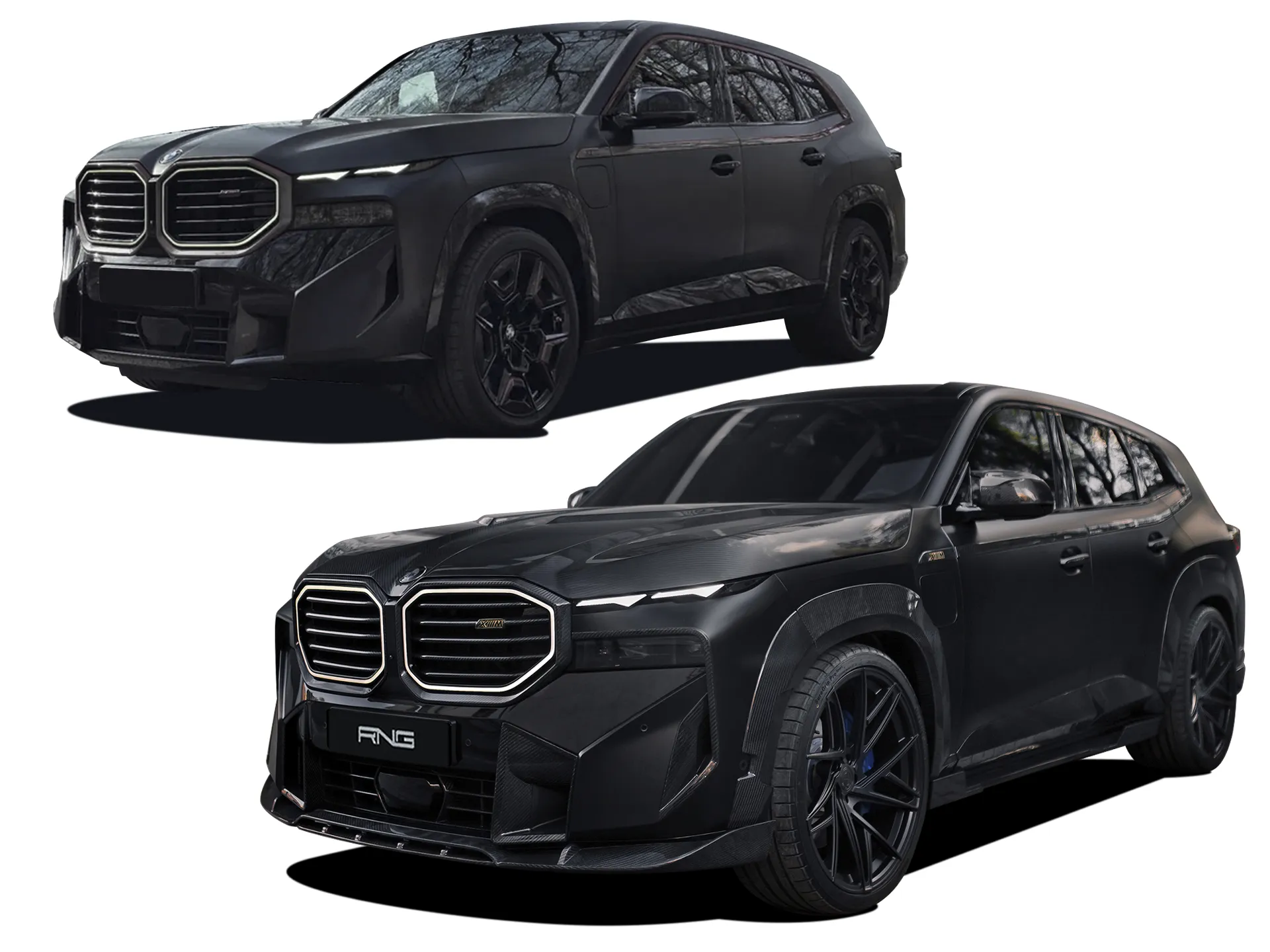 BMW XM в черном: эксклюзивный обвес и кованые диски, установленные Next Level Detailing в Бельгии
