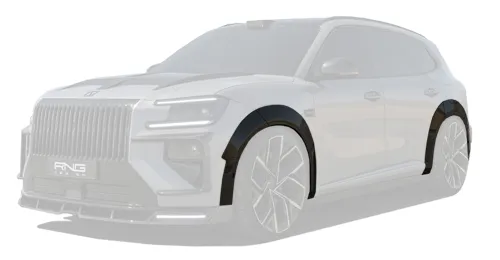 Zeekr 8X wide body extensions in carbon fibre, +20 mm per side, by RNG Design