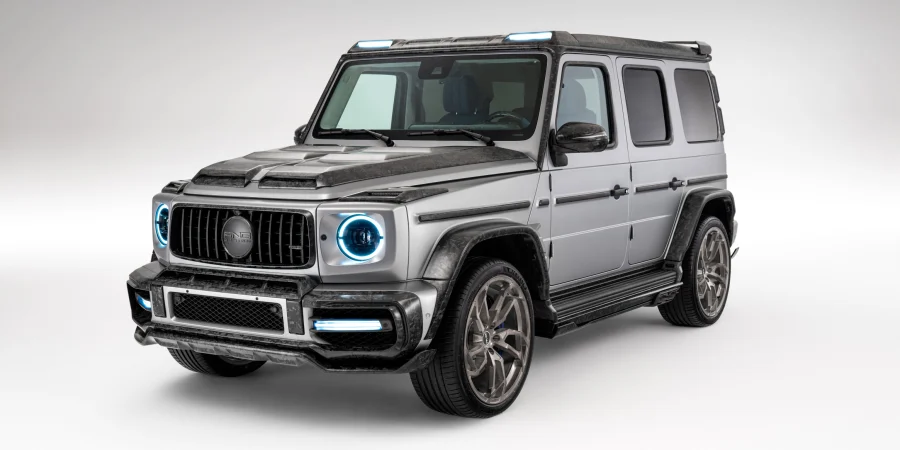 Mercedes-Benz G63 W463: матовый кованый карбон, 23″ кованые диски и перешитый салон