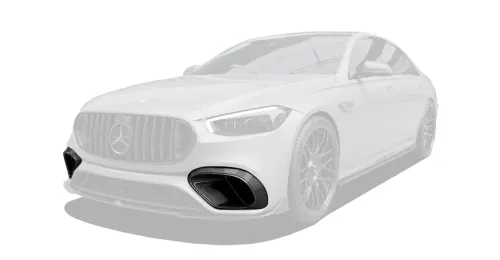Карбоновые вставки в передний бампер для Mercedes-Benz S63 W223