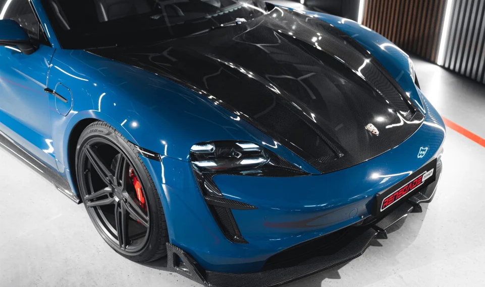 Карбоновая губа для Porsche Taycan