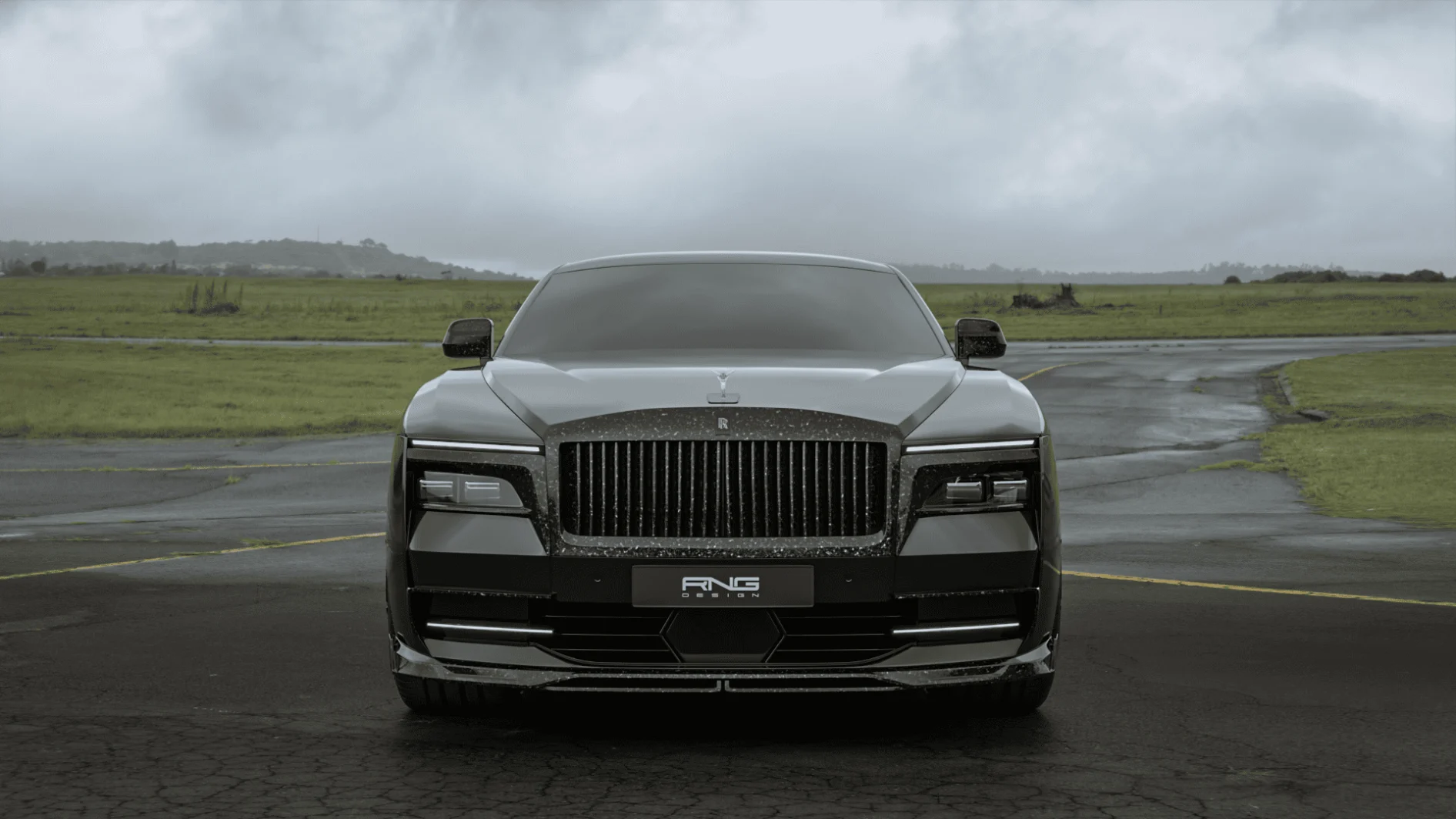 Обвес на Rolls-Royce Spectre из кованого карбона: новая форма роскоши от RNG Design