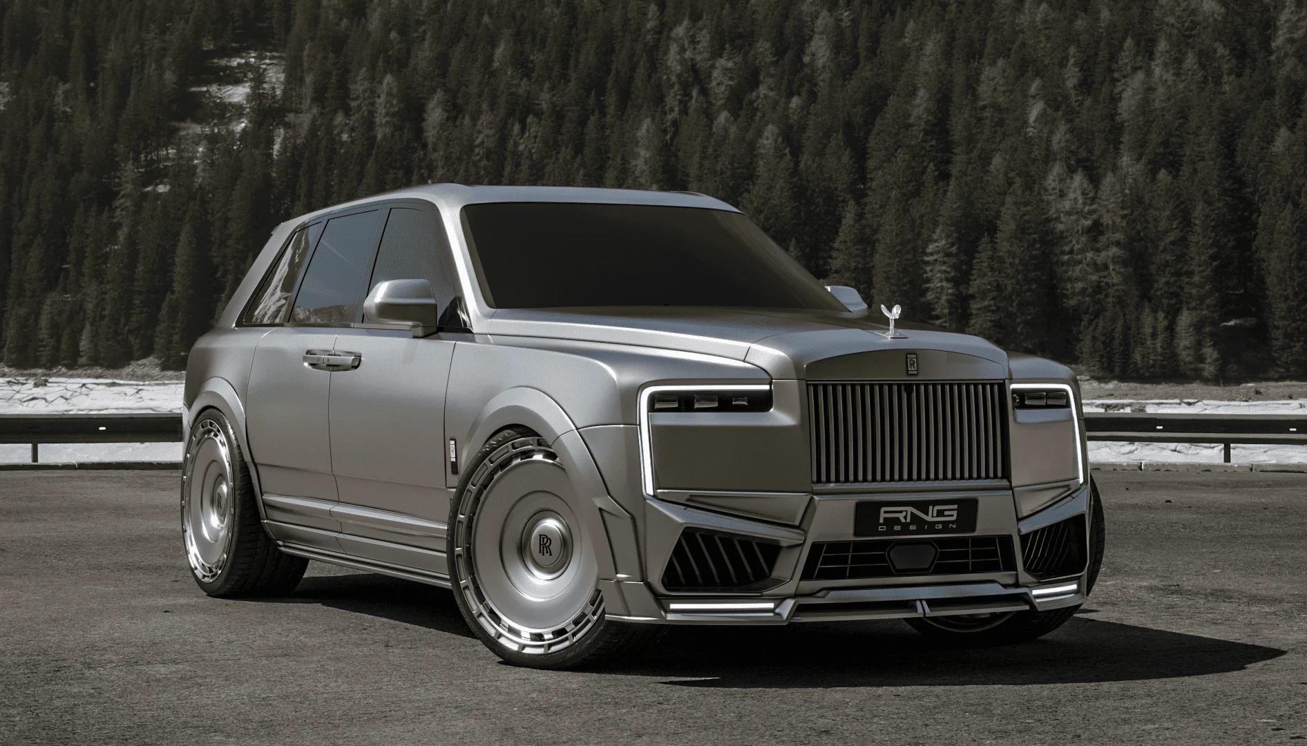 Карбоновые пороги для Rolls-Royce Cullinan Series II