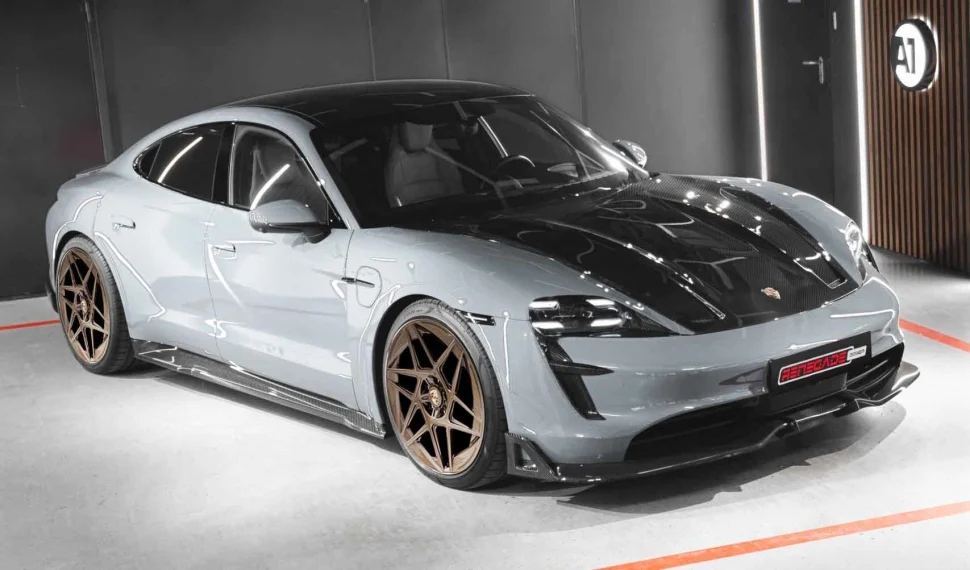 Карбоновая губа для Porsche Taycan