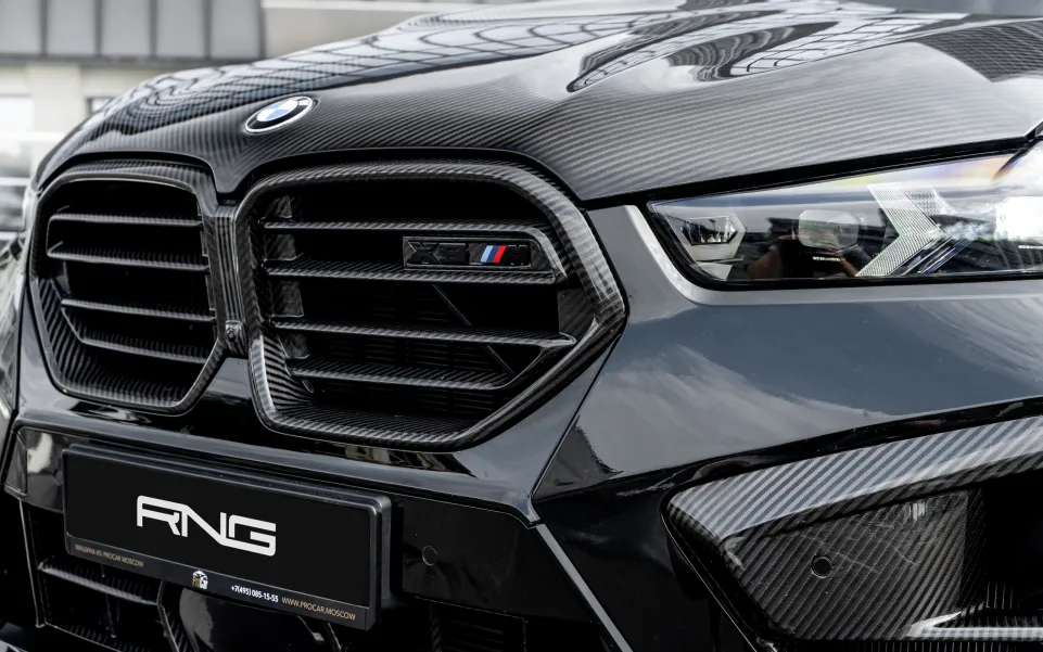 Карбоновая решетка радиатора для BMW X5M Competition LCI