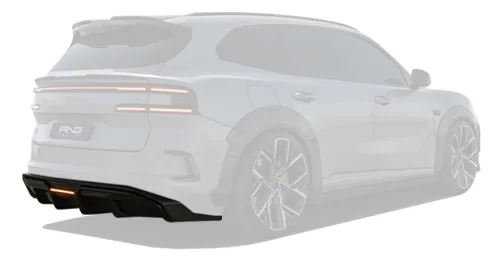 Zeekr 8X carbon rear diffuser with integrated stop light by RNG Design