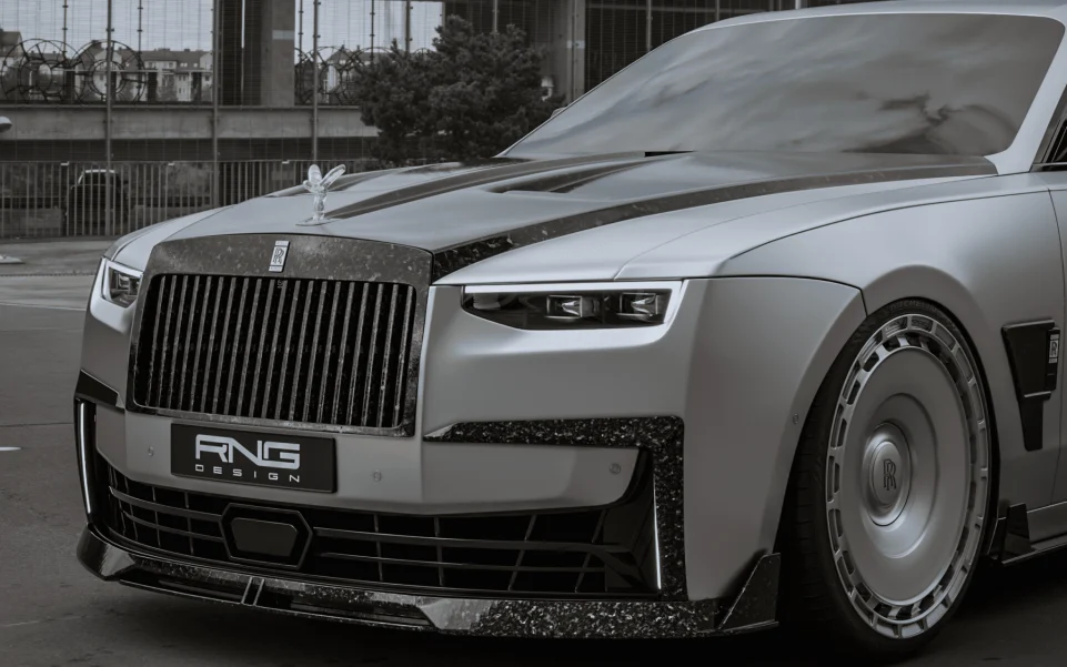 Карбоновый сплиттер бампера для Rolls-Royce Ghost