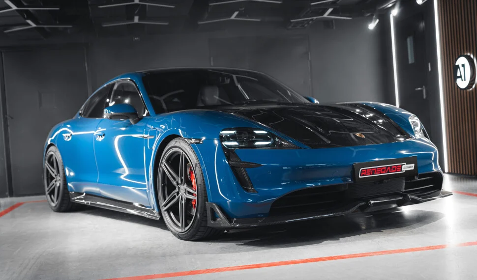 Карбоновая губа для Porsche Taycan