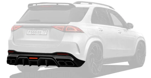 Диффузор для Mercedes-benz GLE V167