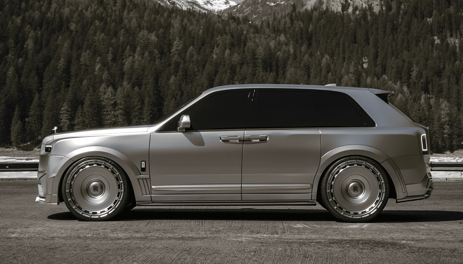 Карбоновые пороги для Rolls-Royce Cullinan Series II