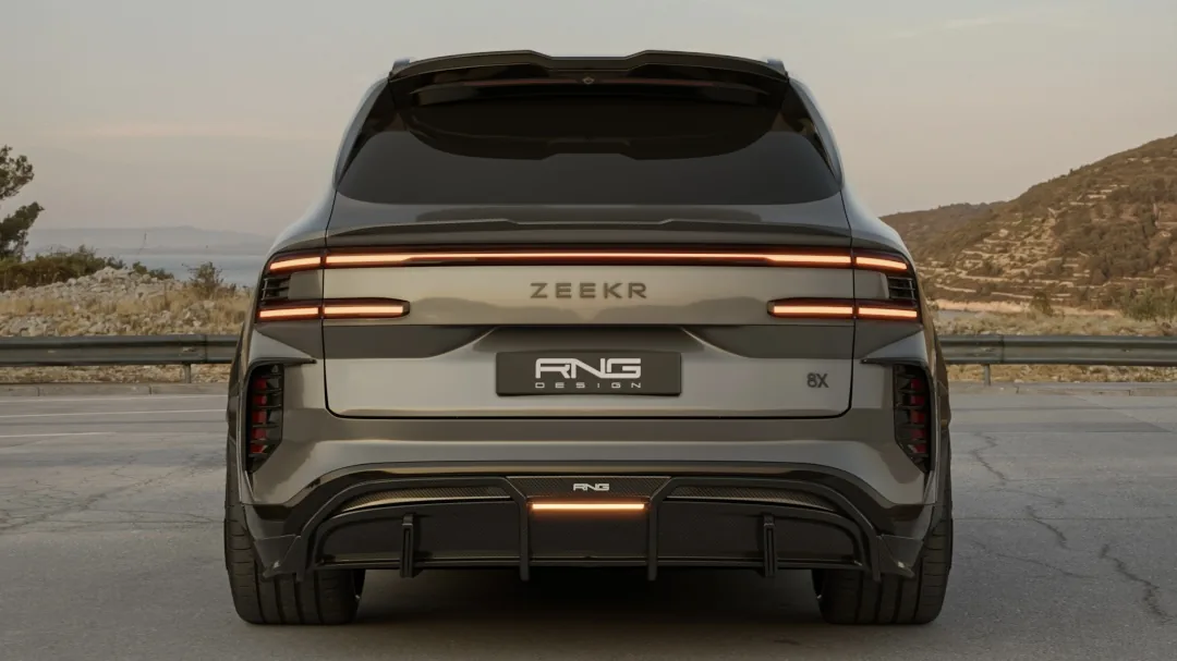 Zeekr 8X Shadow Edition, вид сзади